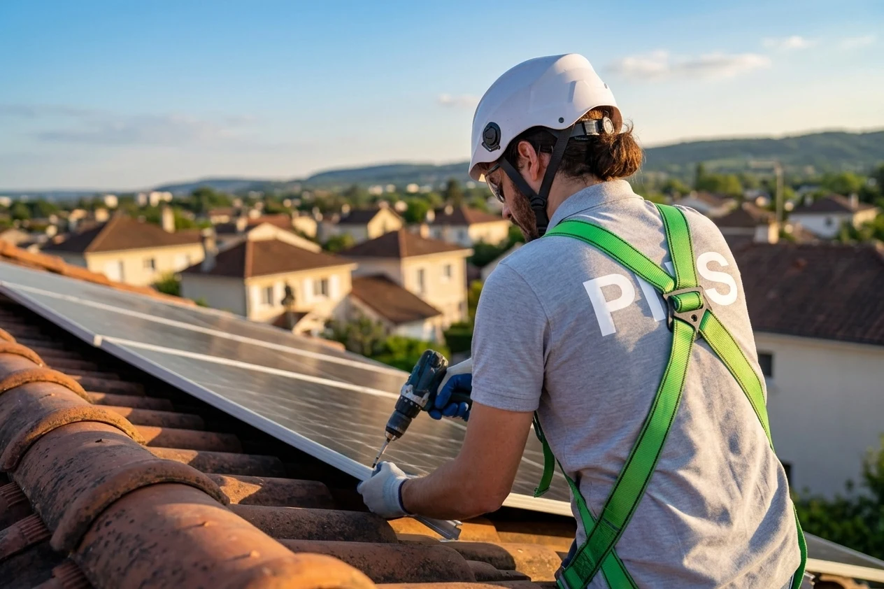 Installation de panneaux solaires en toiture à Saint-Cyr-sur-Loire