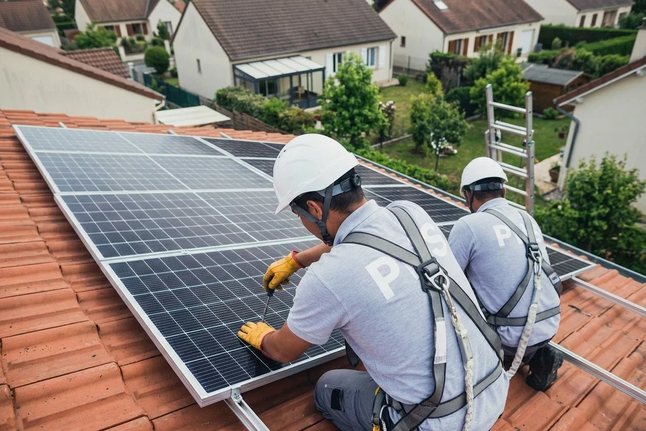 Panneaux solaires en toiture dans l'Indre-et-Loire