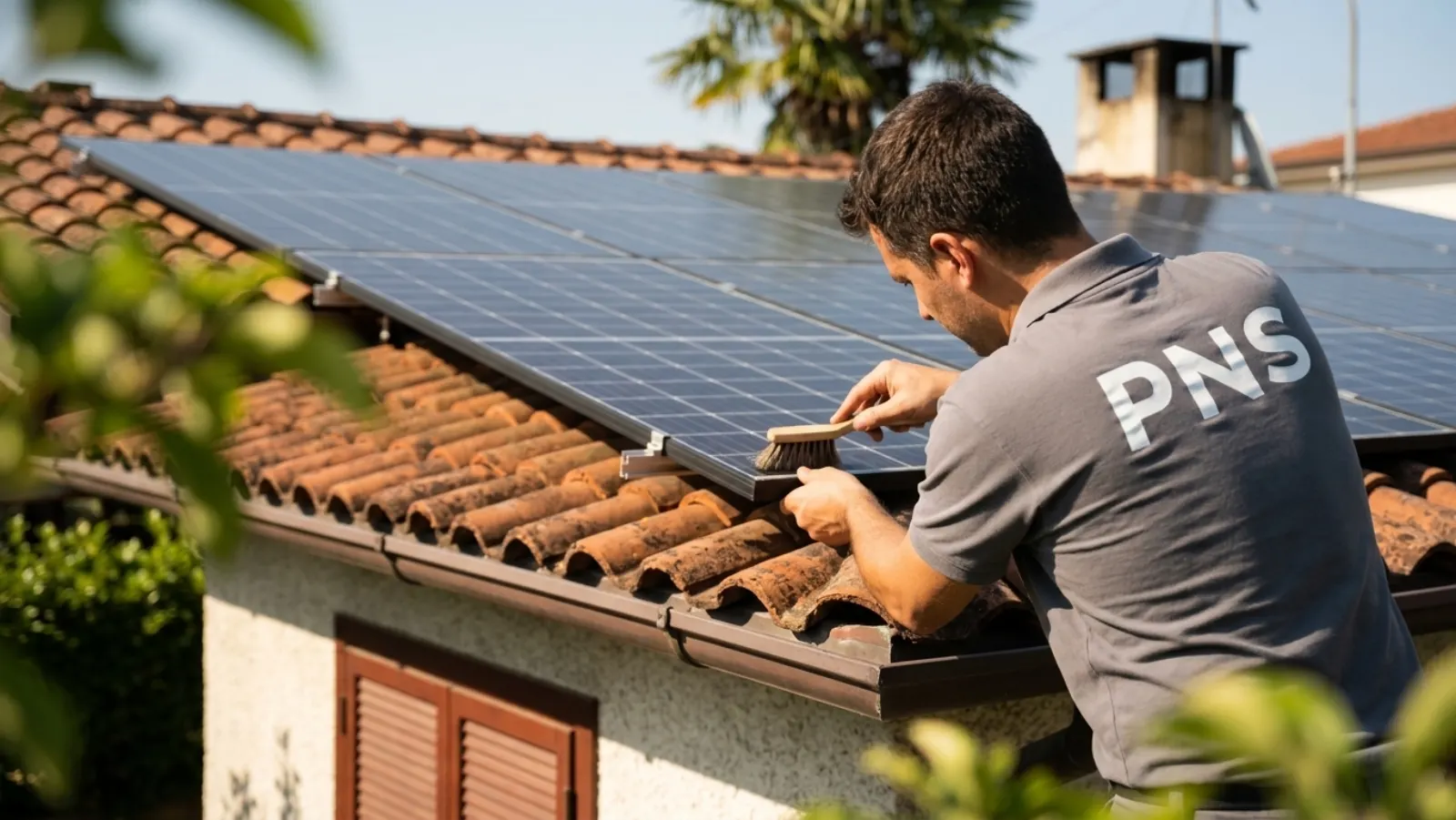 Entretien de panneaux solaires
